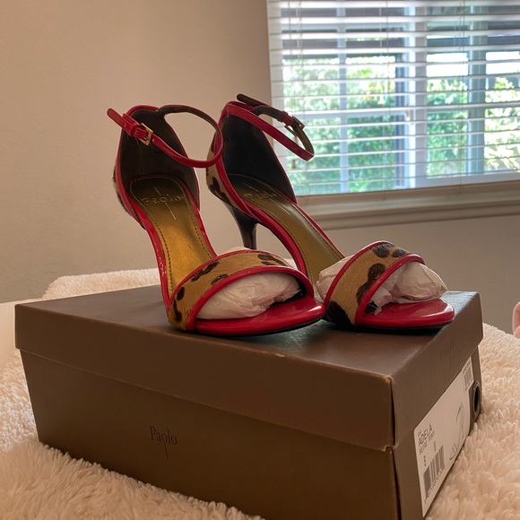 Paolo Shoes - Linea Paolo Adela animal print heels